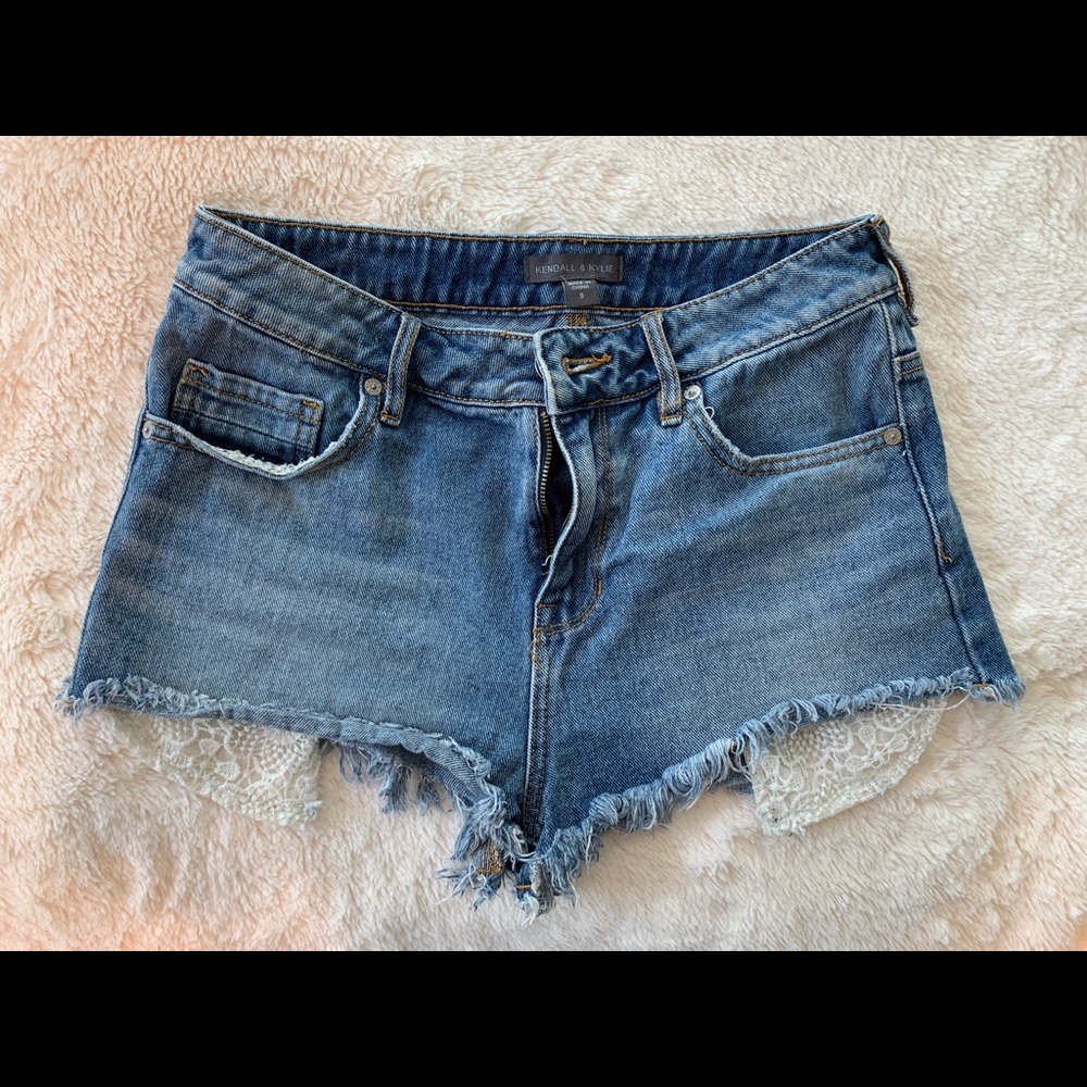 Kendall & Kylie High Rise Jean Shorts